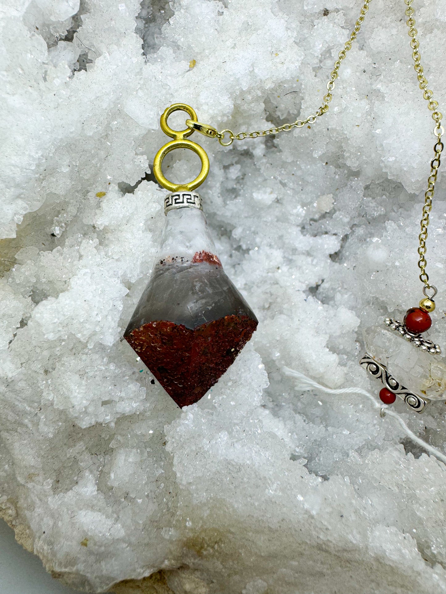 Quartz fumé Hématoïde