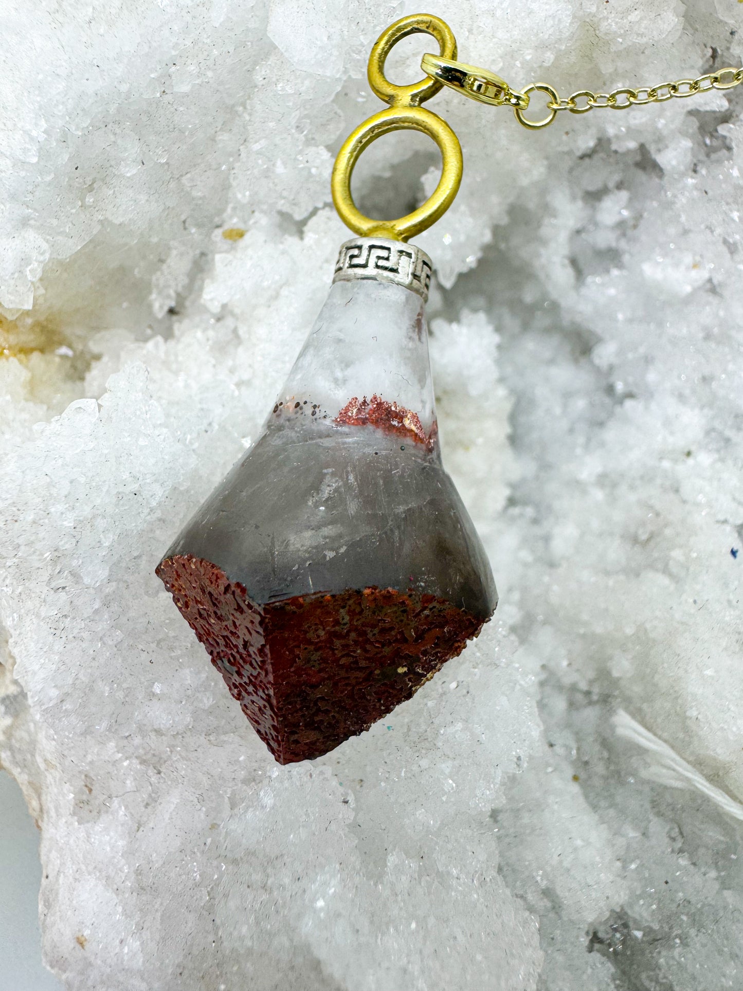 Quartz fumé Hématoïde