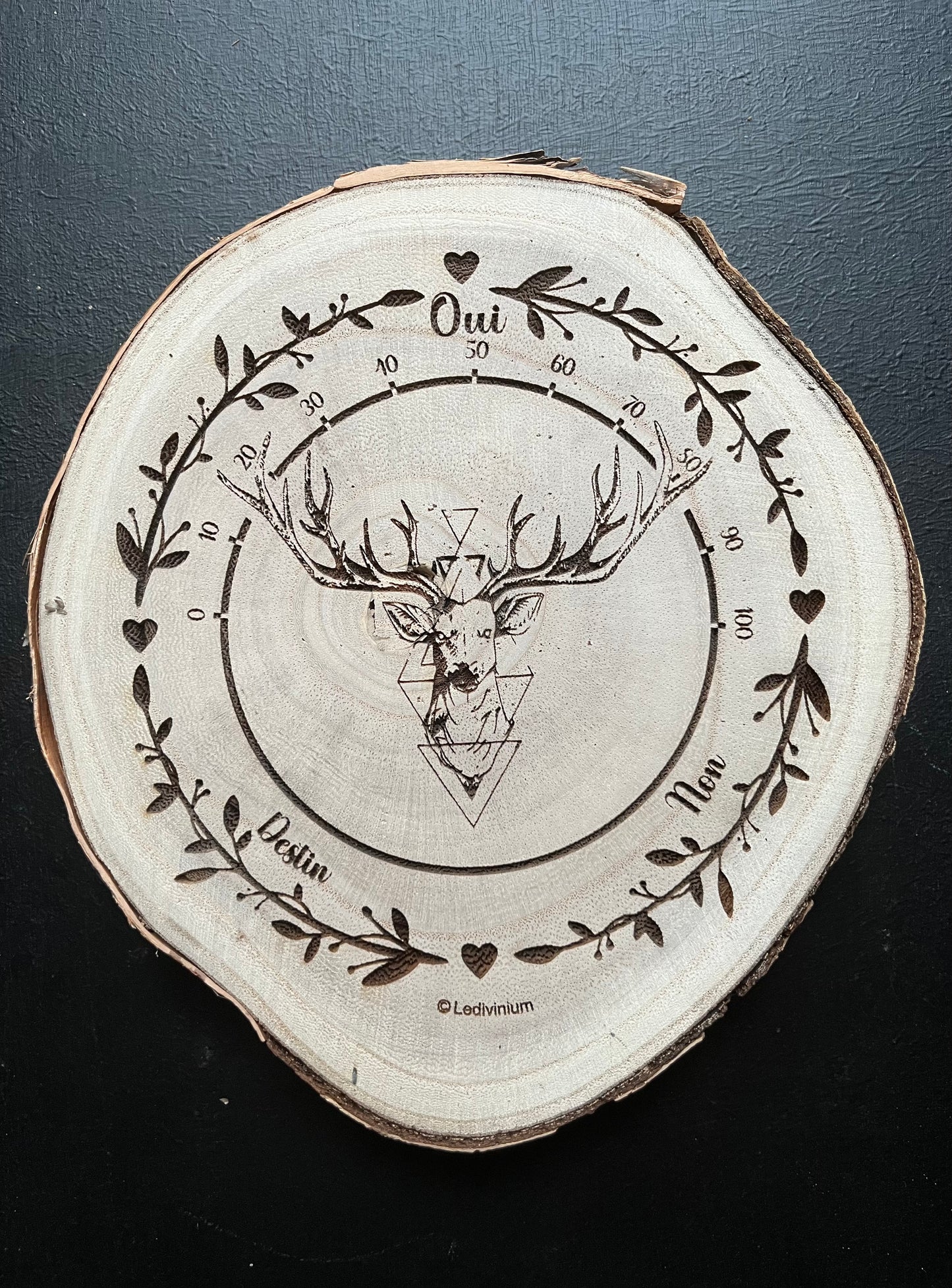 Planche de divination "Cerf "