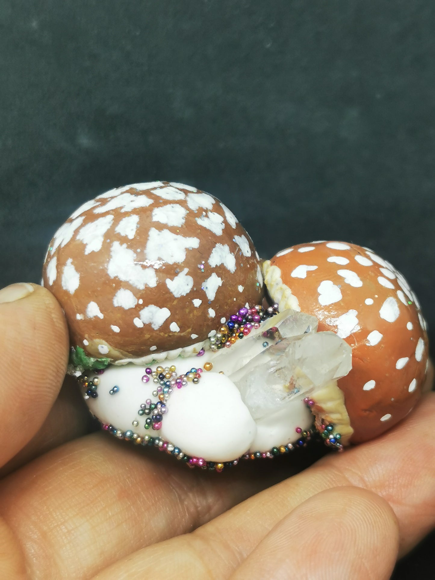 Champignons porcelaine et quartz