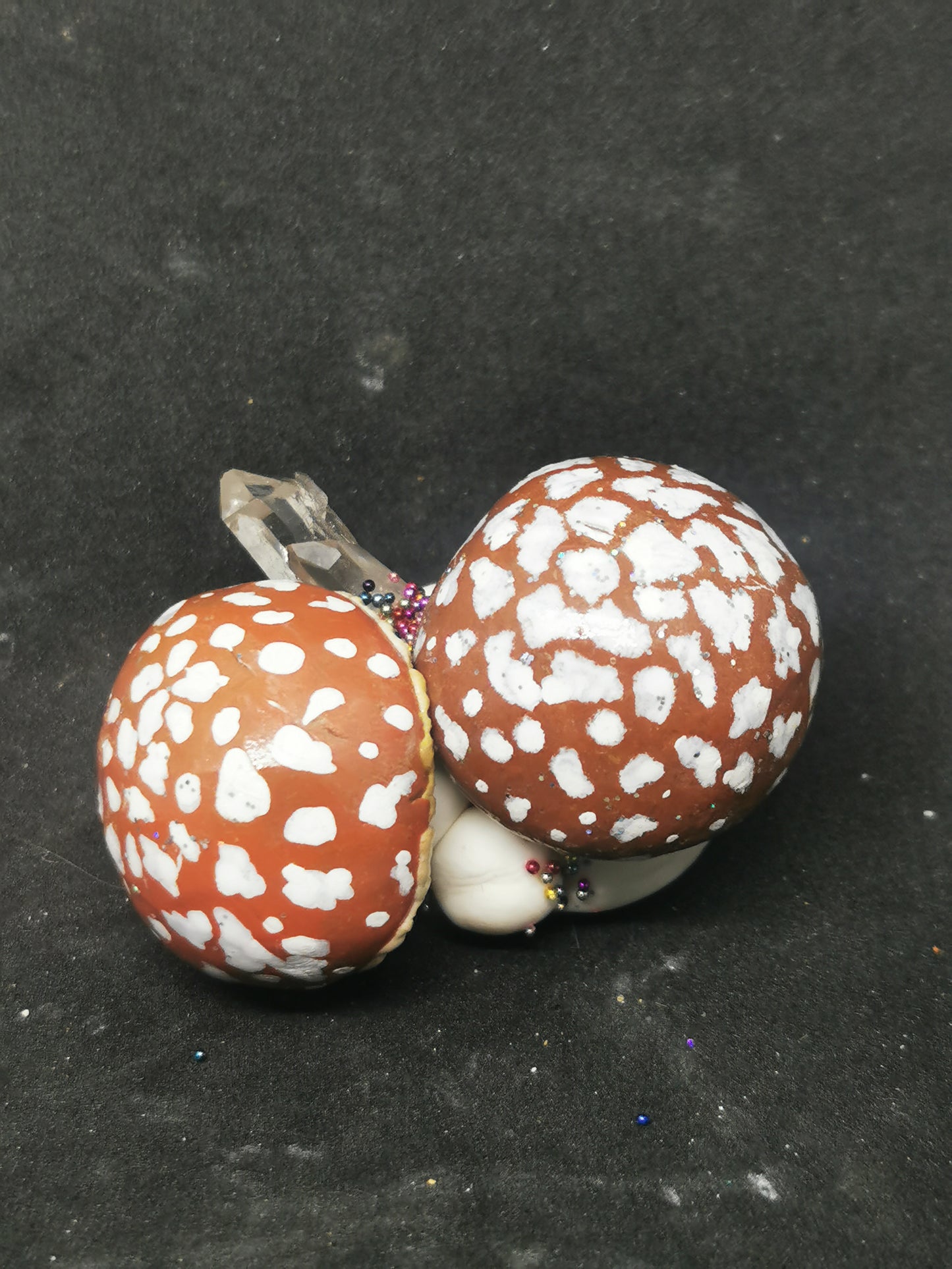 Champignons porcelaine et quartz