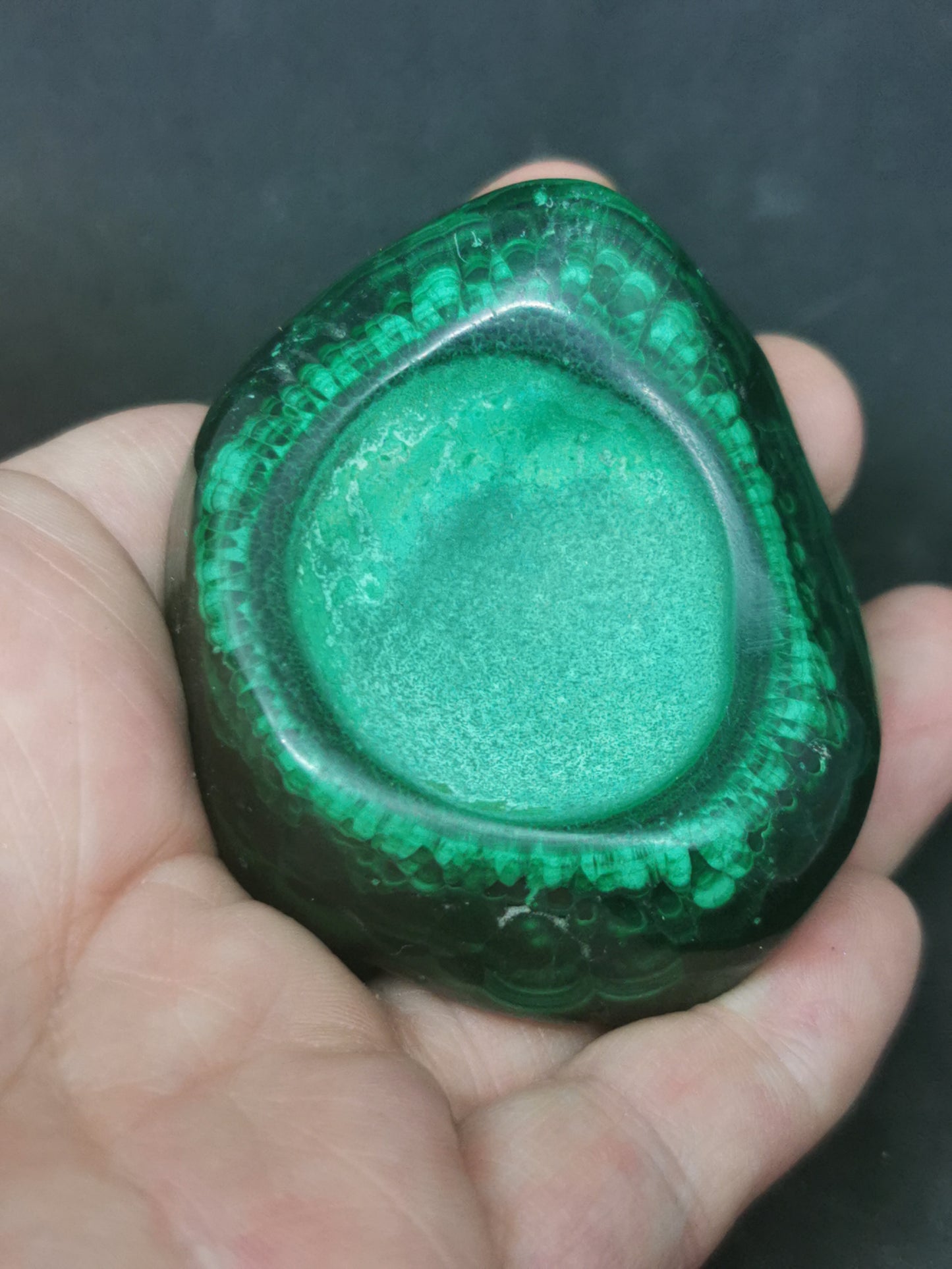 Malachite semi brute special massage