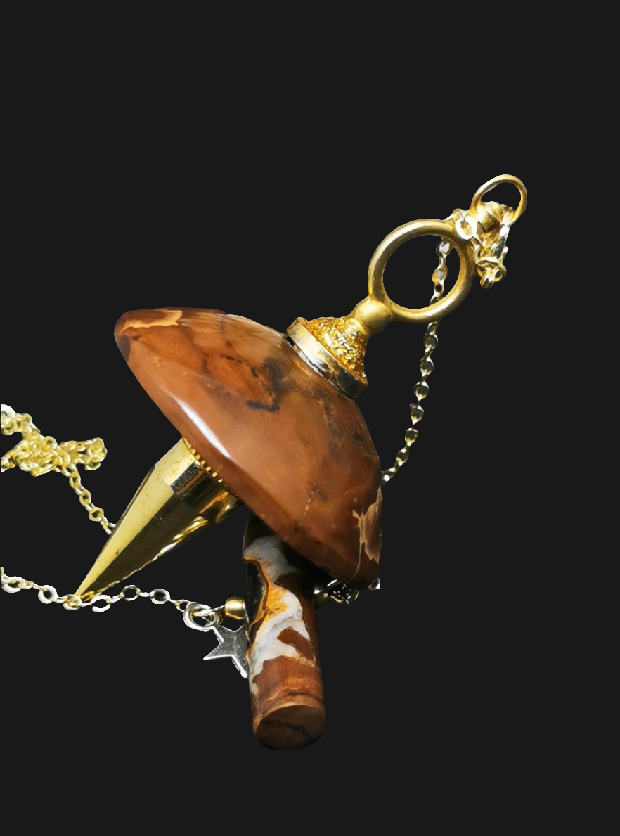 Pendule en septaria "au bon endroit"