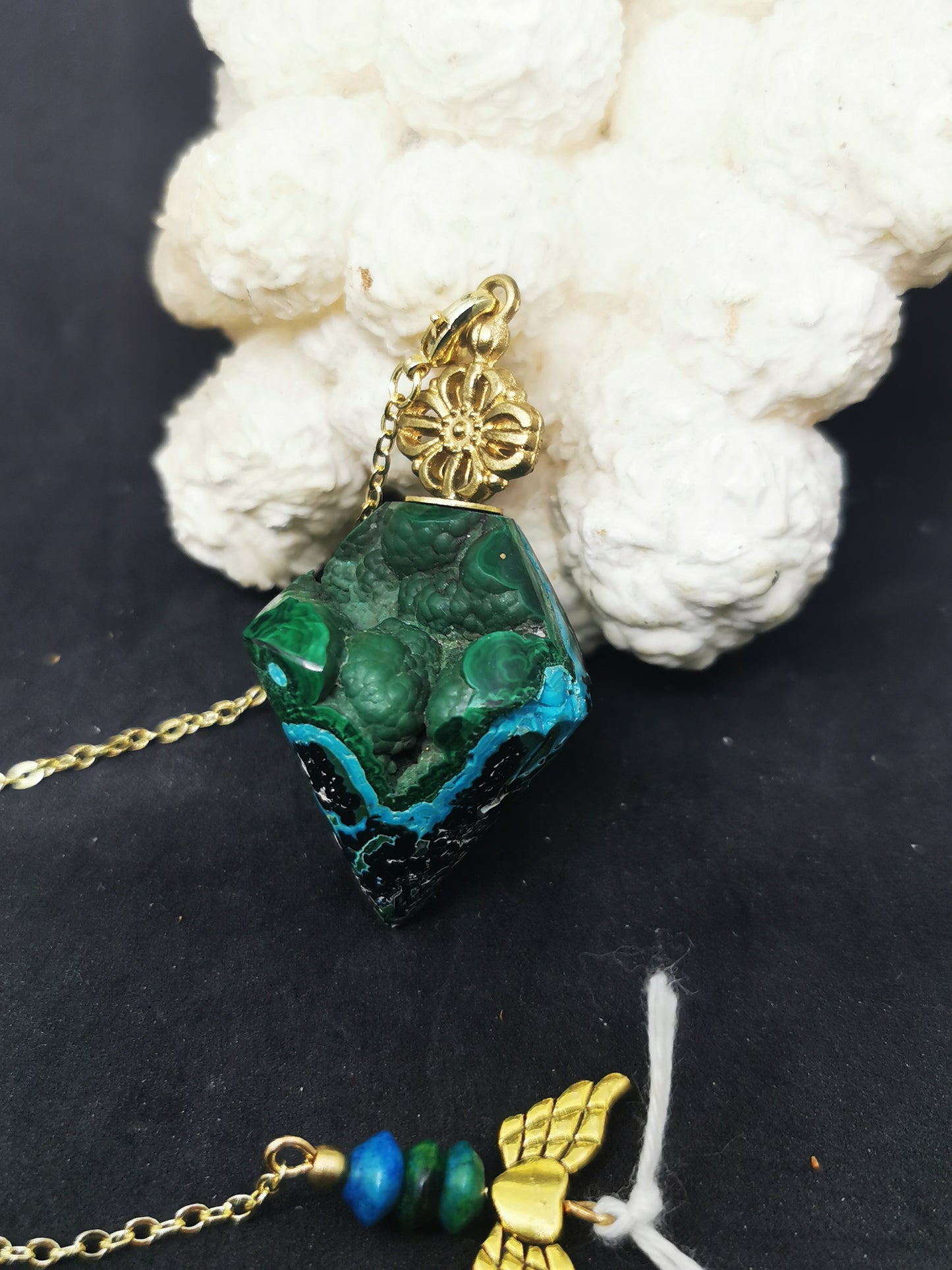 Chrysocolle malachite Congo