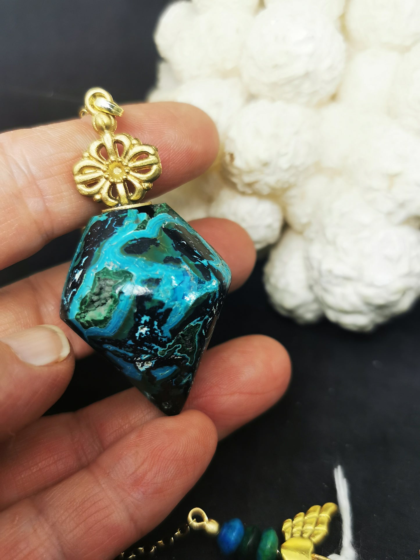 Chrysocolle malachite Congo
