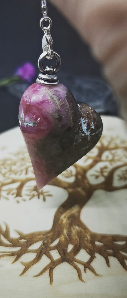 Cobaltocalcite Congo -  le pendant-'ule cœur "special st valentin"