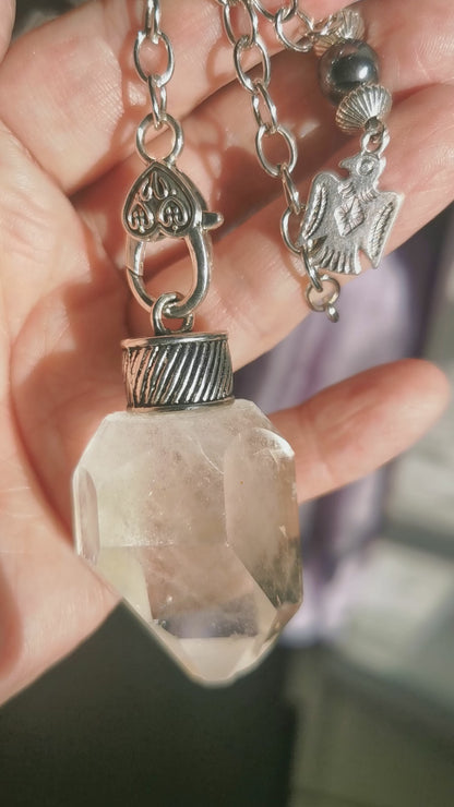 Cristal de roche Savoie-pendule de radiesthésie