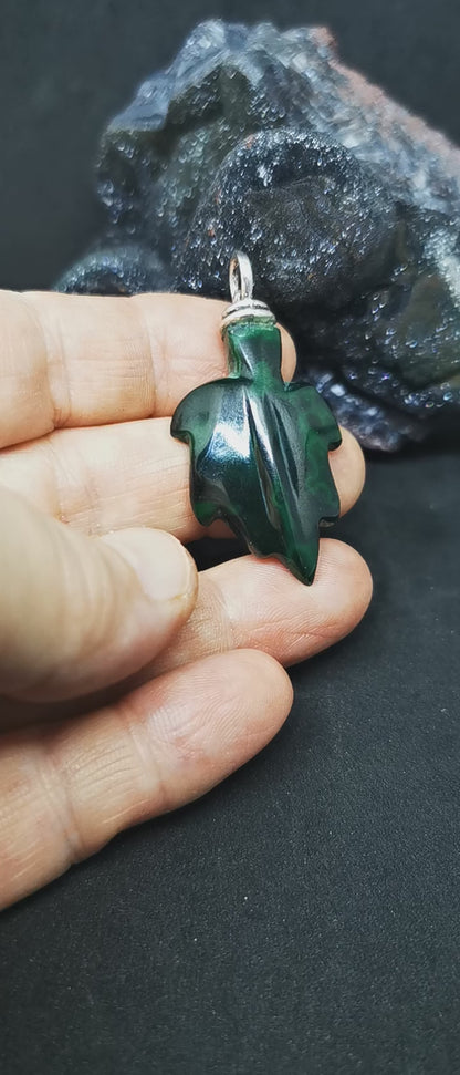 Pendentif en malachite