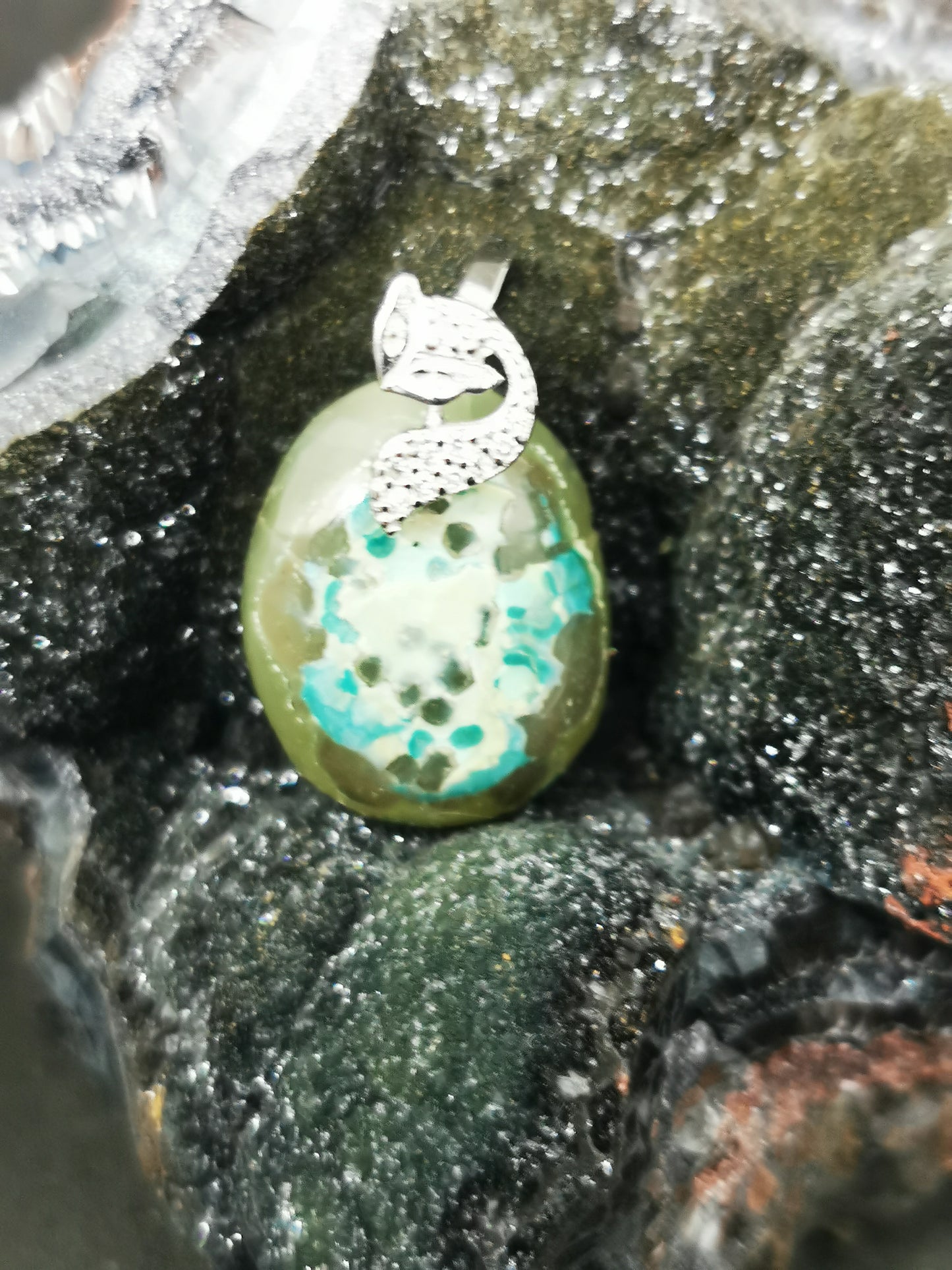 Smithsonite pendentif