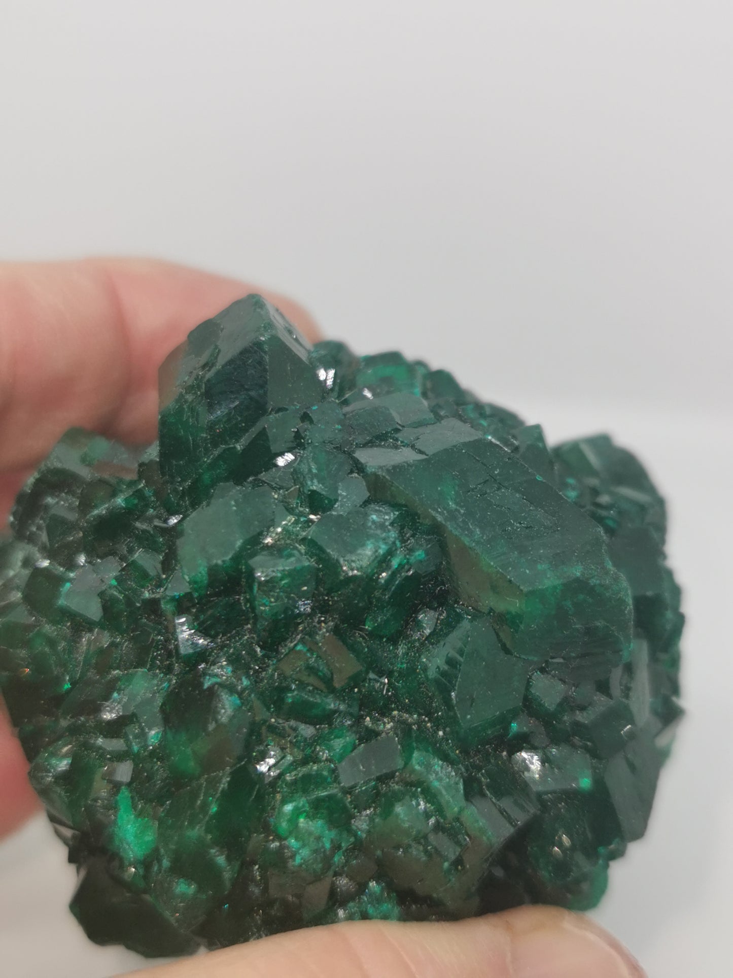Géode de dioptase Congo.