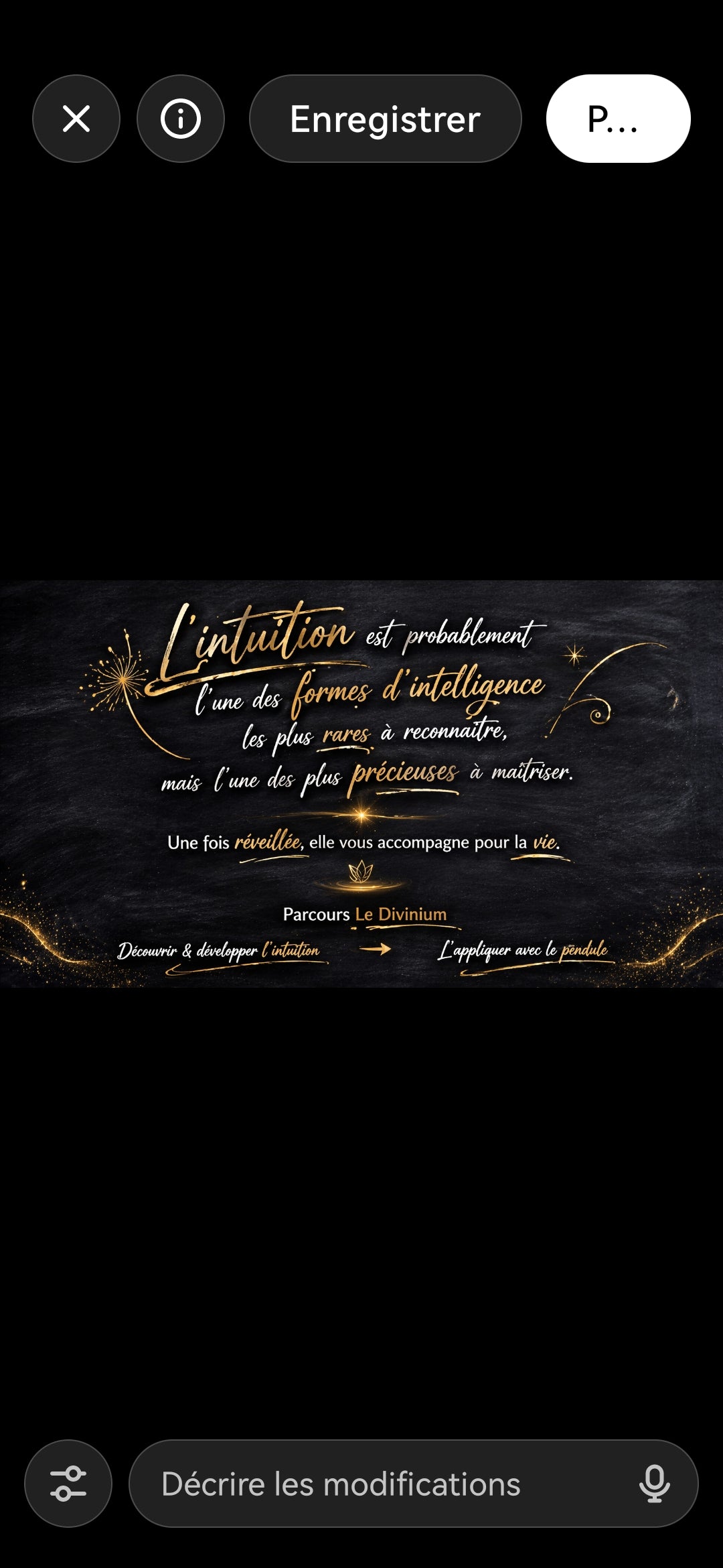 Stage V-" intuitions pendules & perceptions (formule 2)