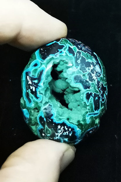 Cabochon malachite