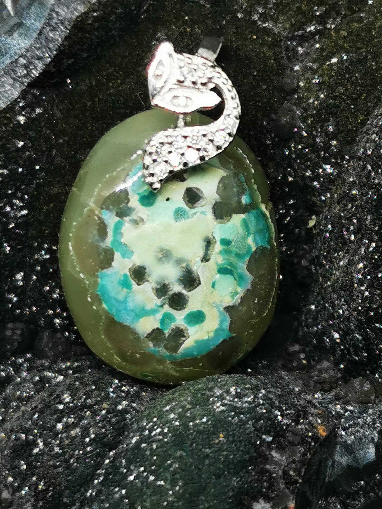 Smithsonite pendentif