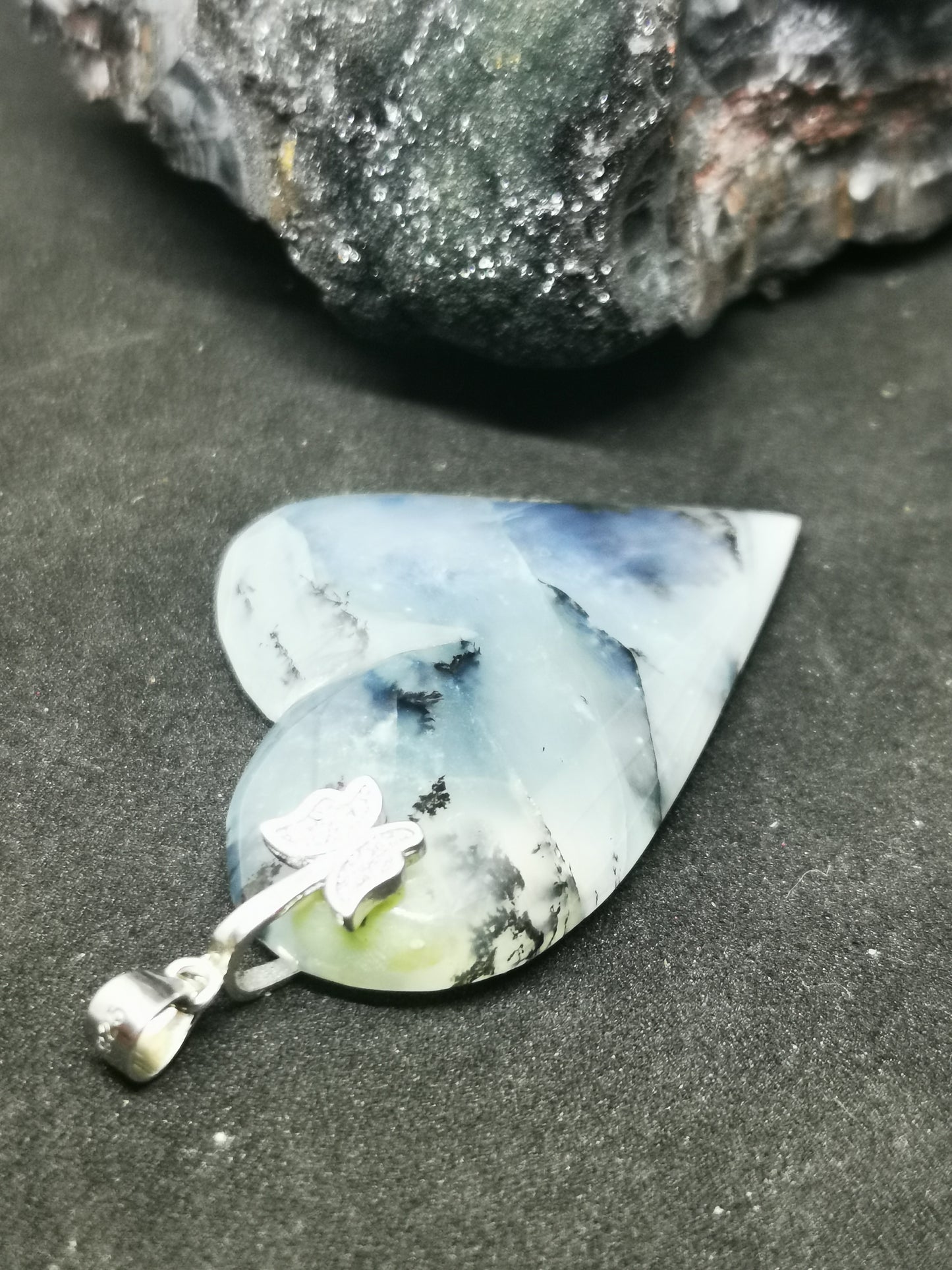 Pendentif Cœur d'opale