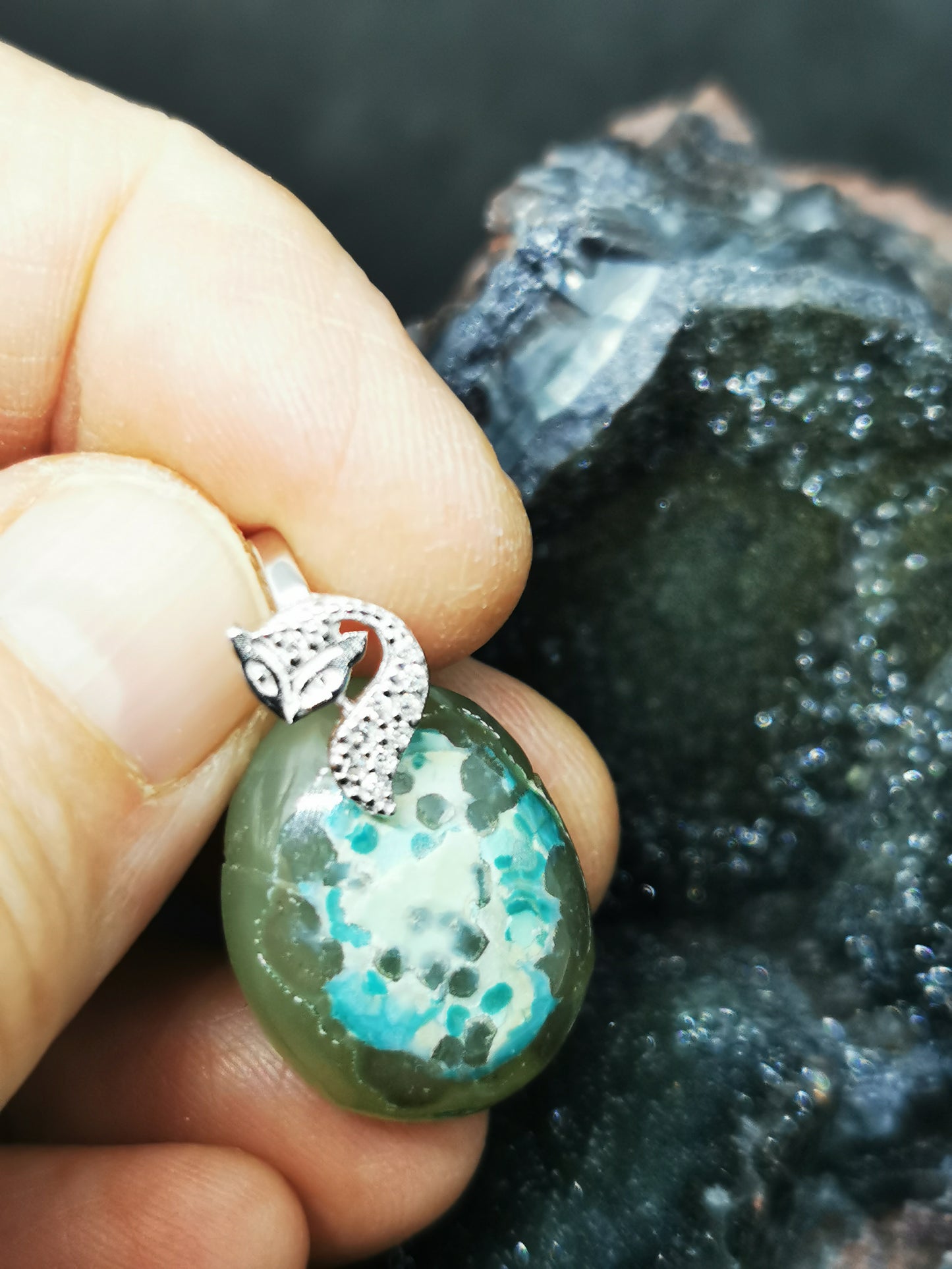 Smithsonite pendentif