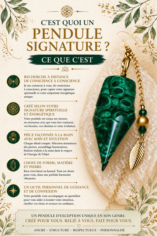 Le pendule signature