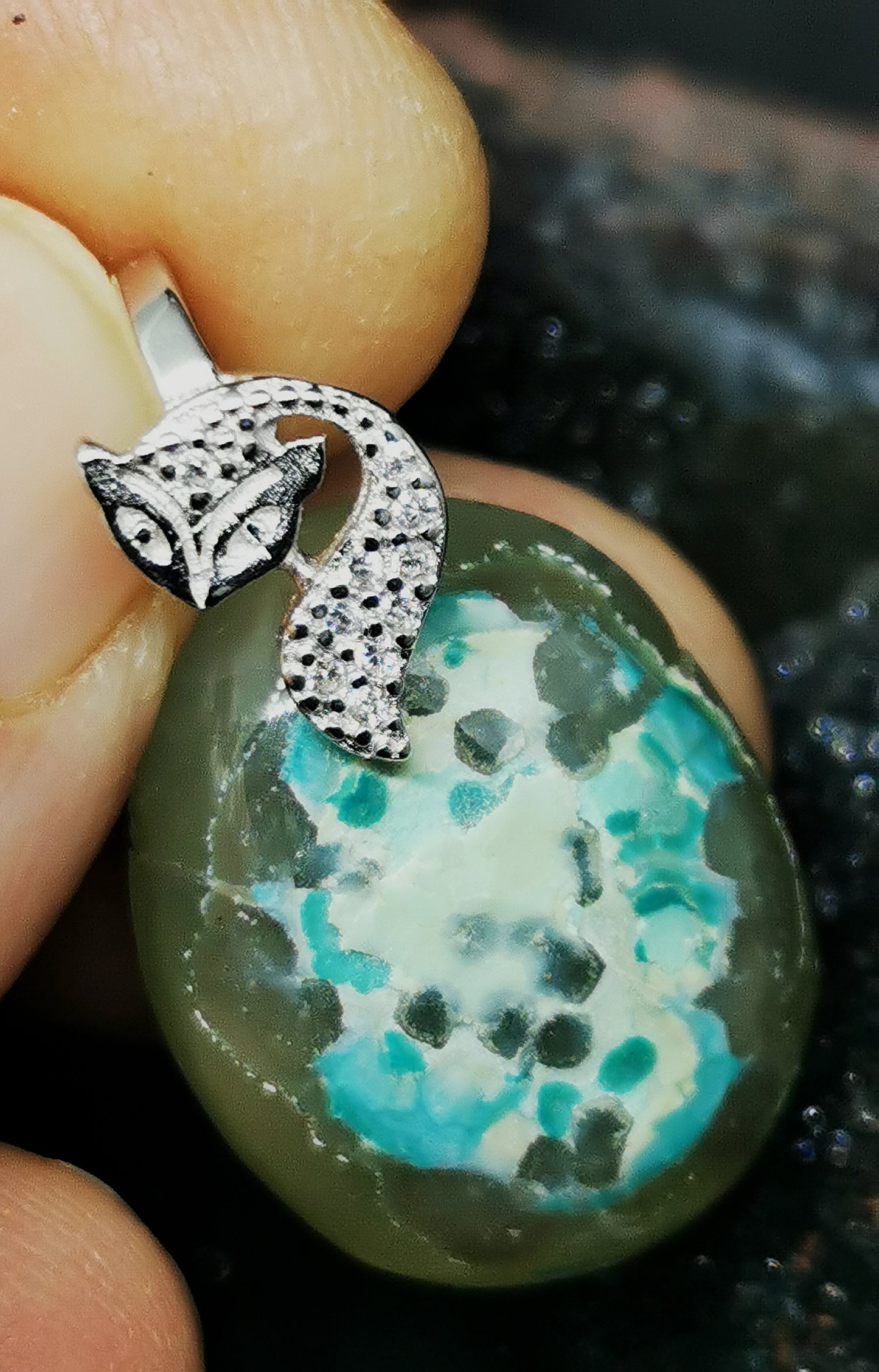 Smithsonite pendentif