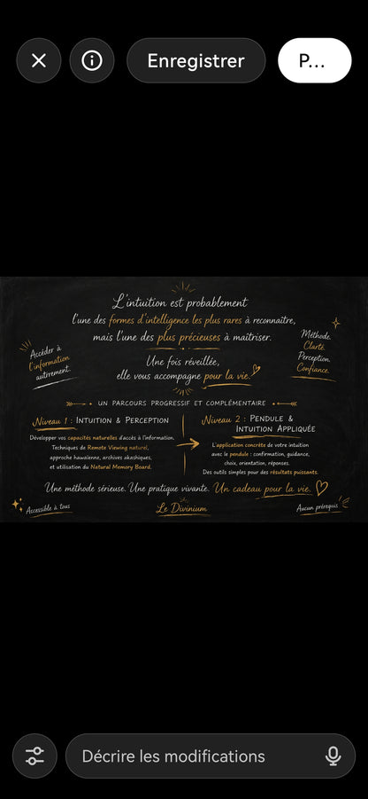 Stage V-" intuitions pendules & perceptions (formule 2)