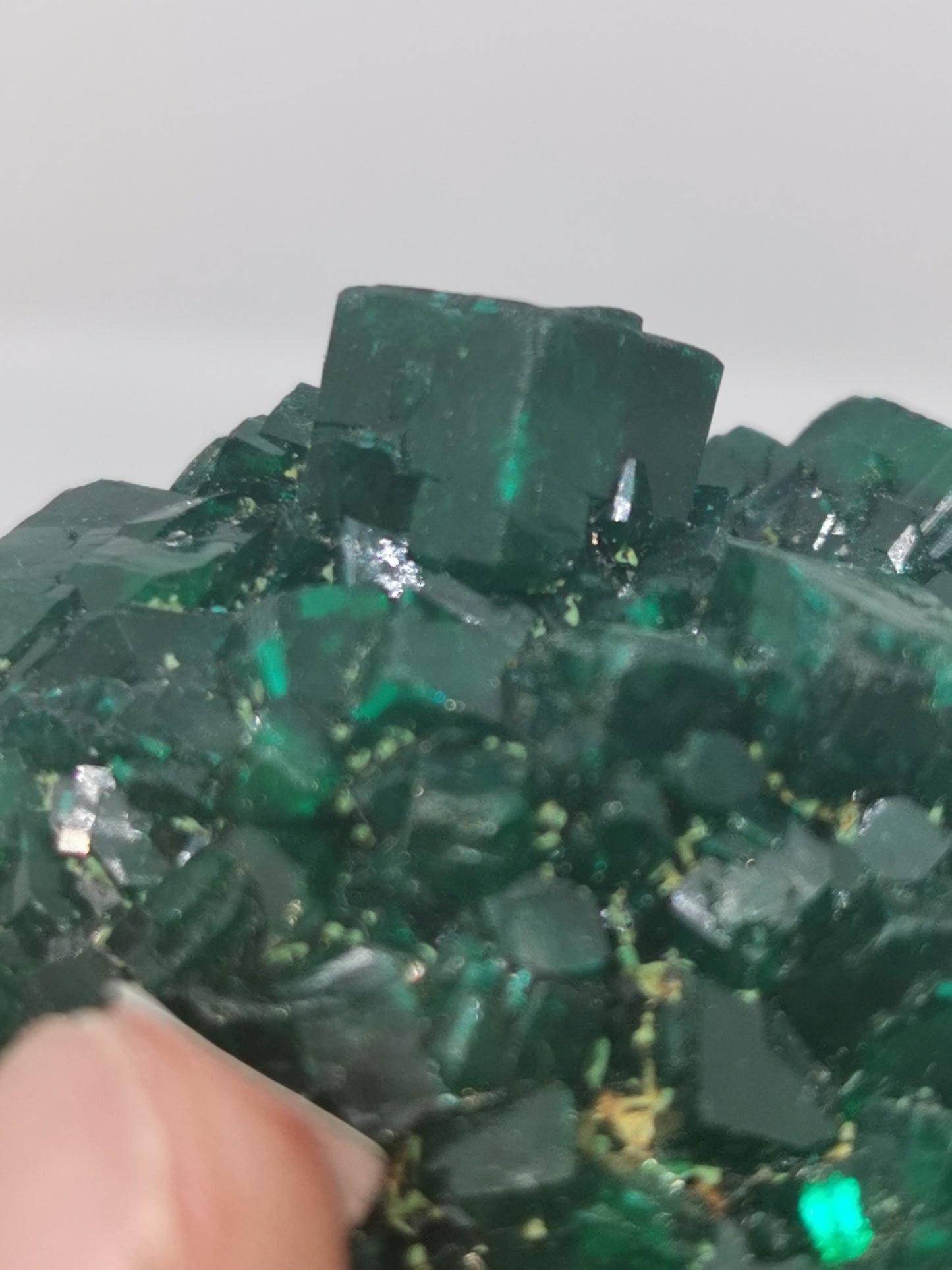 Géode de dioptase Congo.