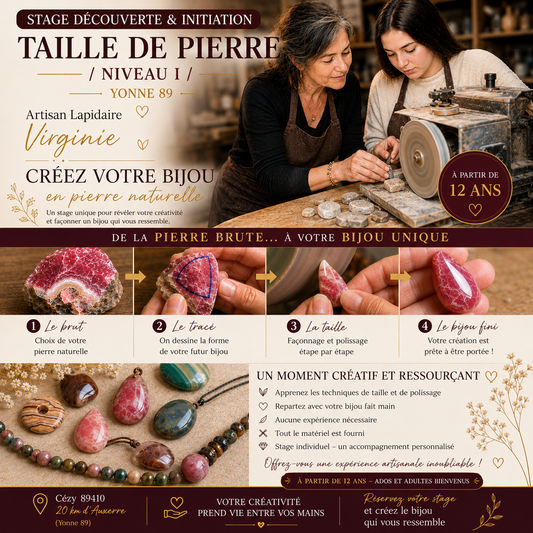 Stage découverte & initiation taille de pierre/ niveau I/ yonne 89