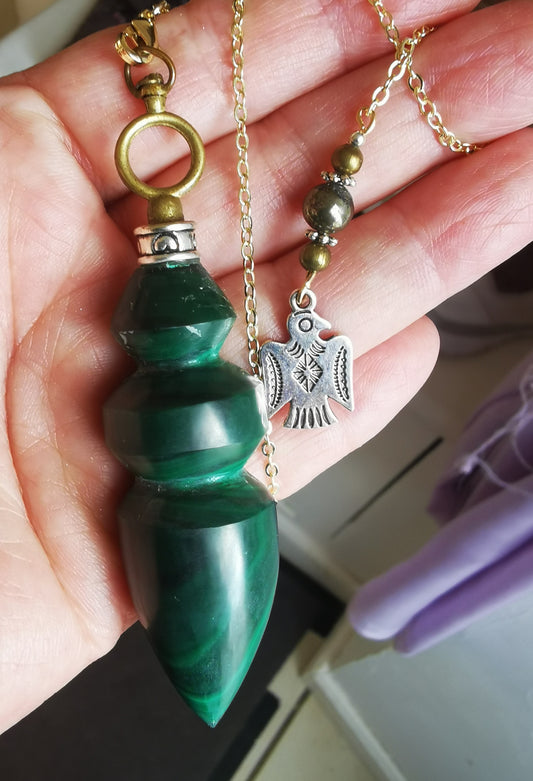 Pendule en malachite