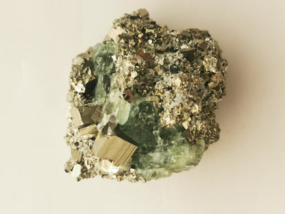 Fluorine verte pyrite Pérou