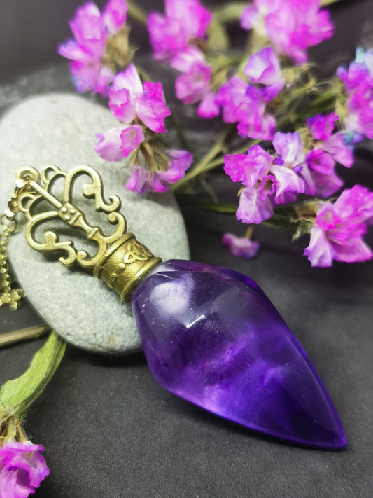 Fluorite de Seilles-pendule de radiesthésie